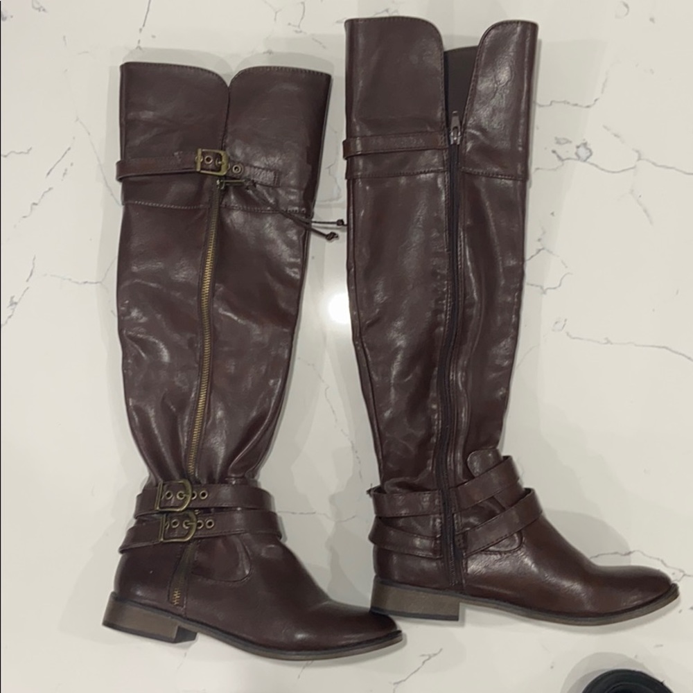 Brown Over knee Boot
